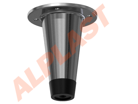 Pé de Balcão em Alumínio 100mm Reg Cônica